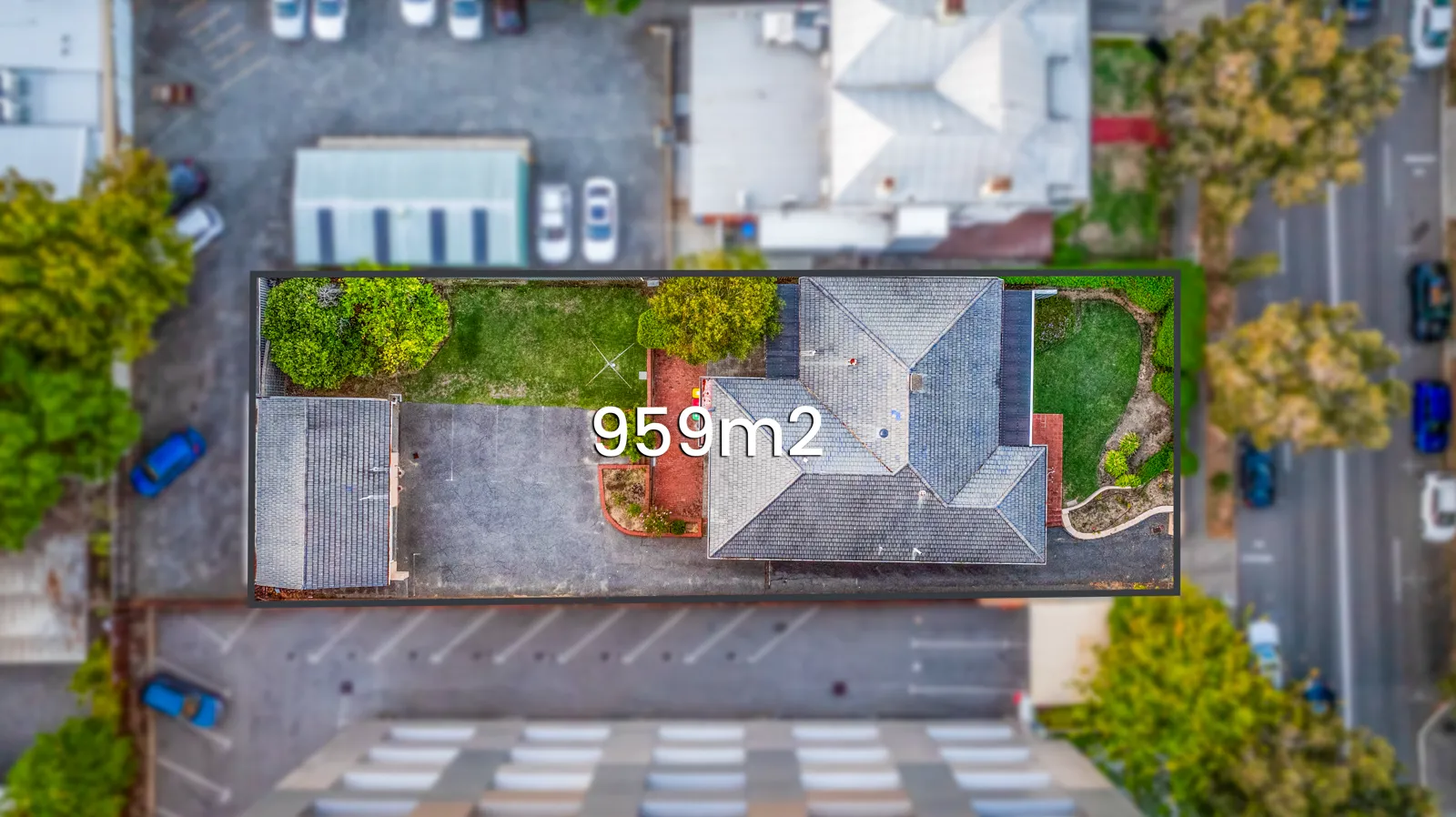 Aerial real estate photograph of a Perth home and its outlook