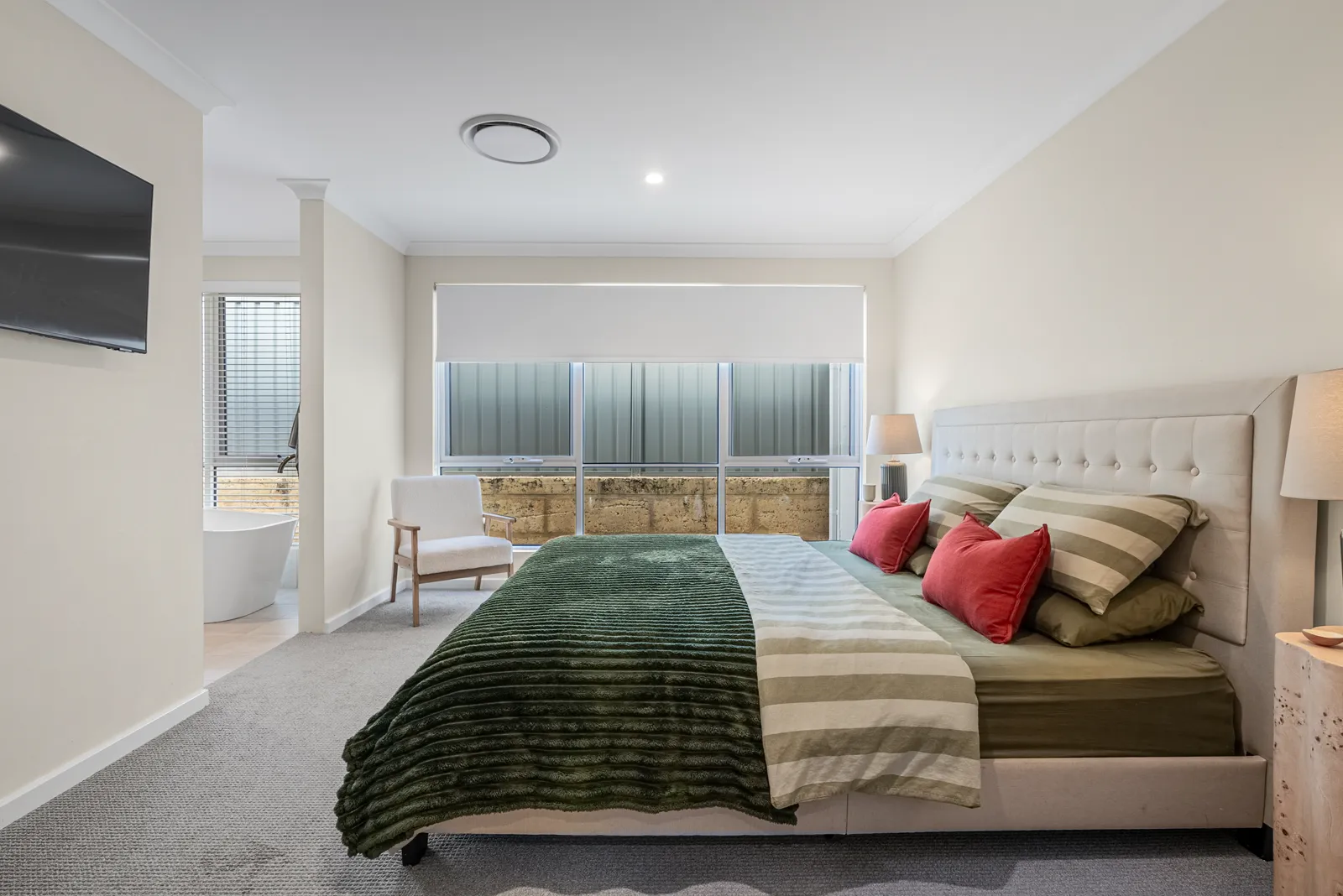 Perth property photography showing a living area with natural light